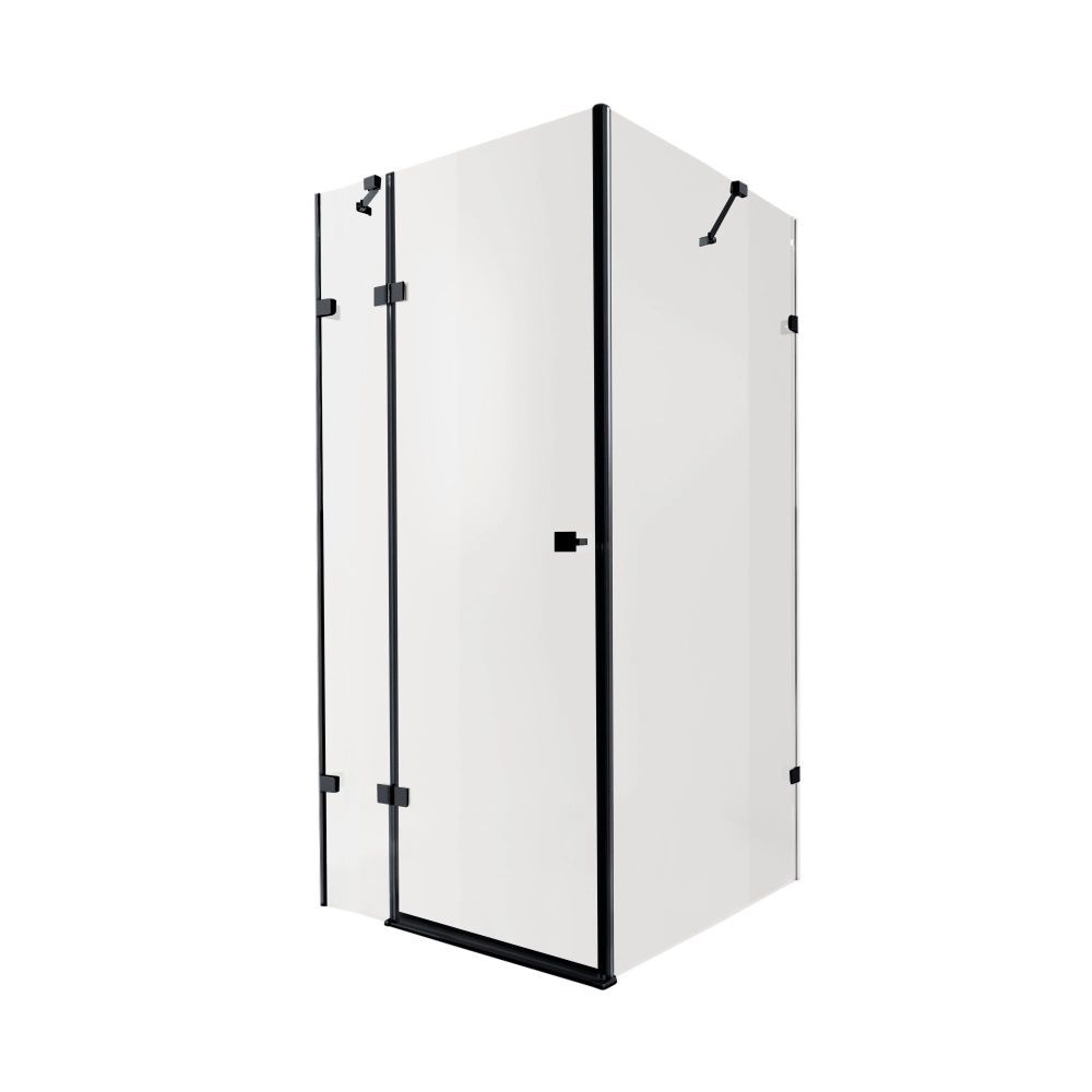 Душова кабіна Qtap Capricorn 90x90 (профіль - чорний, скло - прозоре) CAPBLA1099SC6