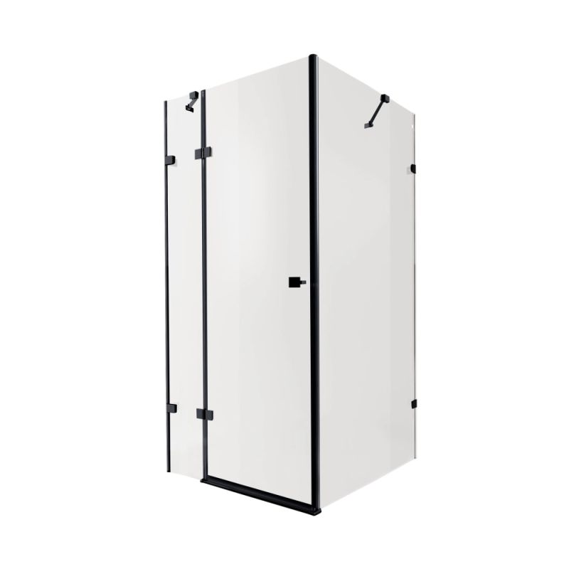 Душова кабіна Qtap Capricorn 90x90 (профіль - чорний, скло - прозоре) CAPBLA1099SC6