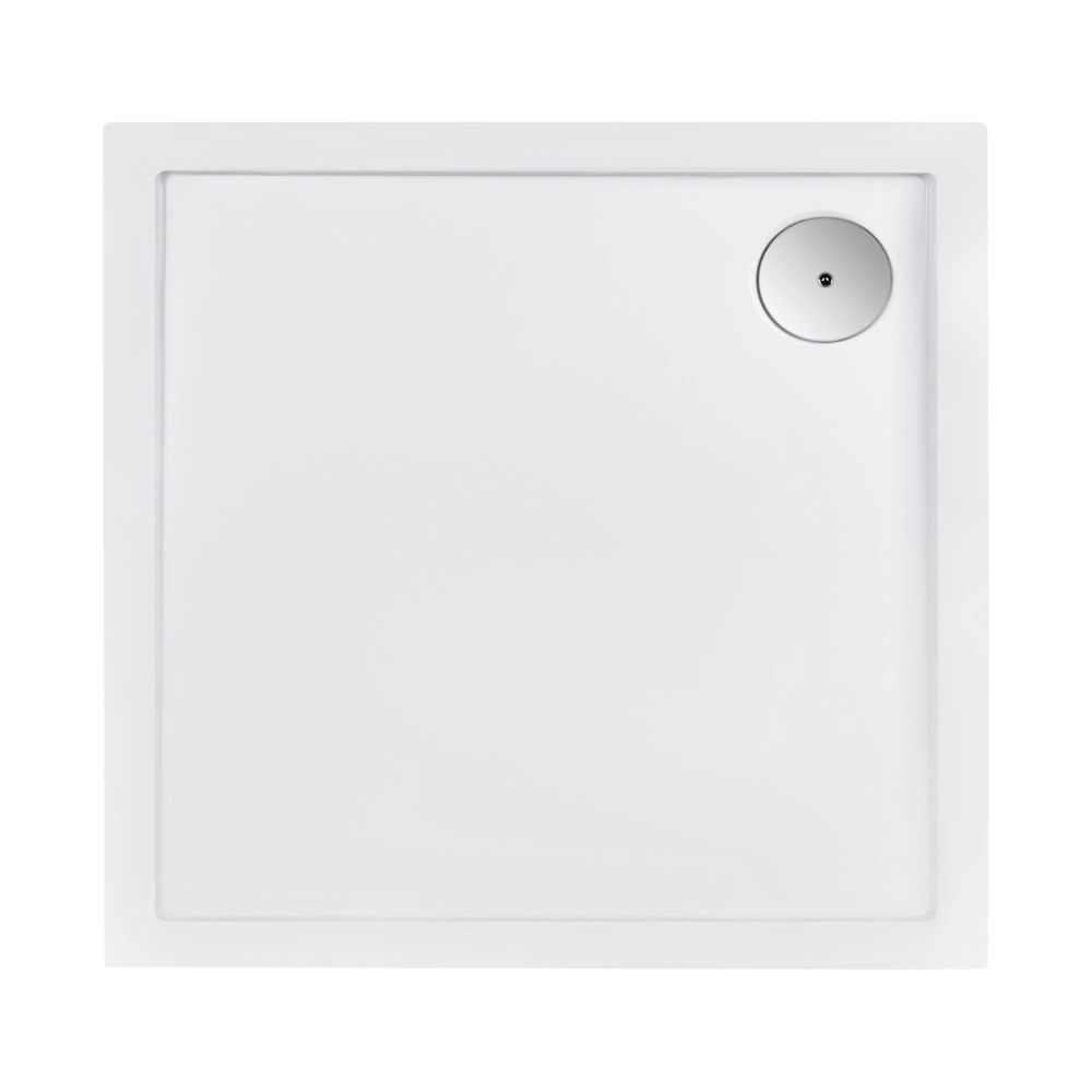 Душова кабіна Qtap Capricorn 100x100 (профіль - хром, скло - прозоре) CAPCRM1011SC6SET з піддоном
