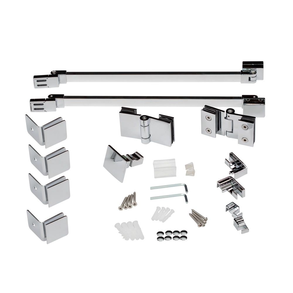 Душова кабіна Qtap Capricorn 100x80 (профіль - хром, скло - прозоре) CAPCRM1018RC6SET з піддоном