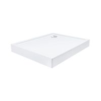 Душова кабіна Qtap Capricorn 100x80 (профіль - хром, скло - прозоре) CAPCRM1018RC6SET з піддоном