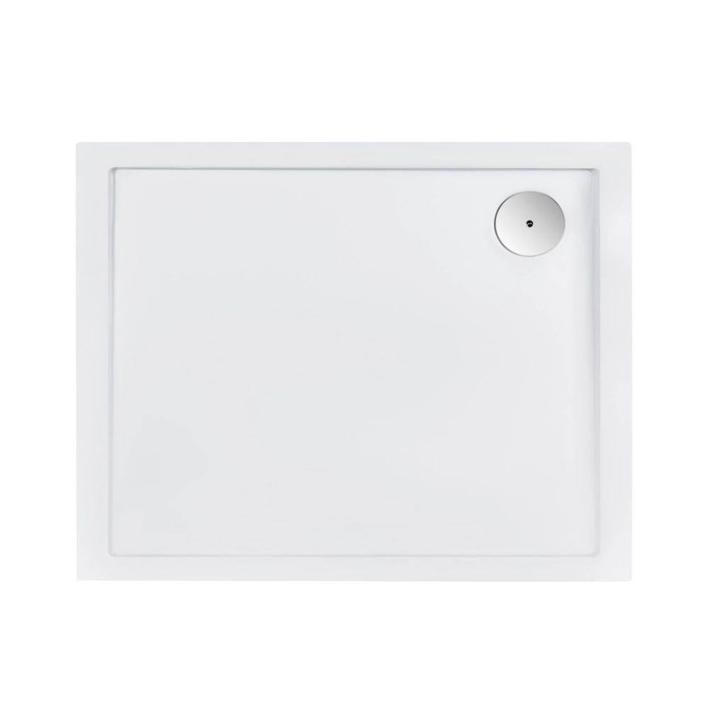 Душова кабіна Qtap Capricorn 100x80 (профіль - хром, скло - прозоре) CAPCRM1018RC6SET з піддоном