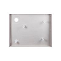 Душова кабіна Qtap Capricorn 100x80 (профіль - хром, скло - прозоре) CAPCRM1018RC6SET з піддоном