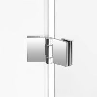 Душова кабіна Qtap Capricorn 100x80 (профіль - хром, скло - прозоре) CAPCRM1018RC6SET з піддоном