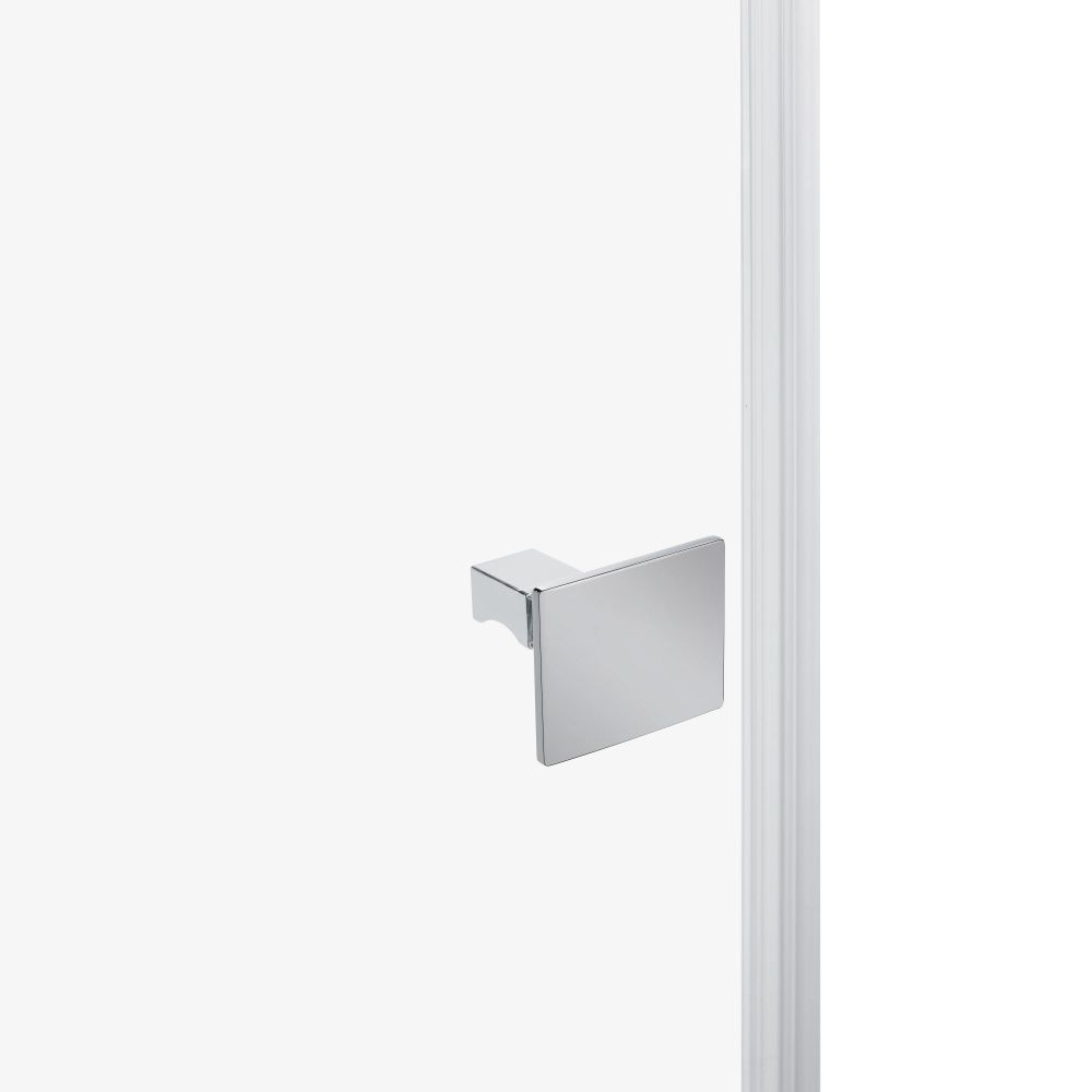 Душова кабіна Qtap Capricorn 100x80 (профіль - хром, скло - прозоре) CAPCRM1018RC6SET з піддоном