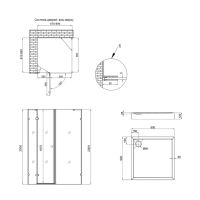 Душова кабіна Qtap Capricorn 90x90 (профіль - хром, скло - прозоре) CAPCRM1099SC6SET з піддоном