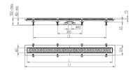 Душовий канал MCH CH 1050 / S40 DN1 з решіткою Краплі