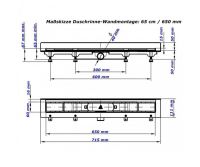 Душовий канал MCH CH-650HN3 з решіткою Гармонія