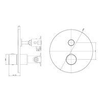 Змішувач прихованого монтажу Paffoni Compact Box медове золото брашоване CPM013HGSP