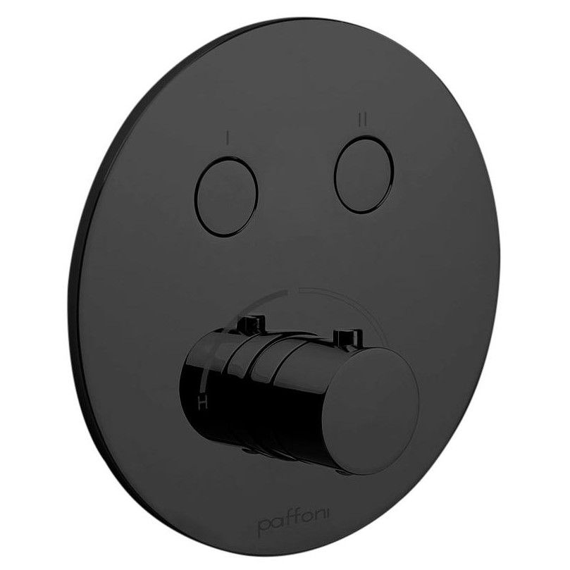 Смеситель скрытого монтажа Paffoni Compact Box черный матовый CPM018NO