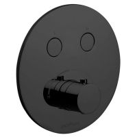Смеситель скрытого монтажа Paffoni Compact Box черный матовый CPM018NO