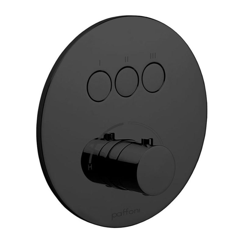 Змішувач прихованого монтажу Paffoni Compact Box чорний матовий CPM019NO