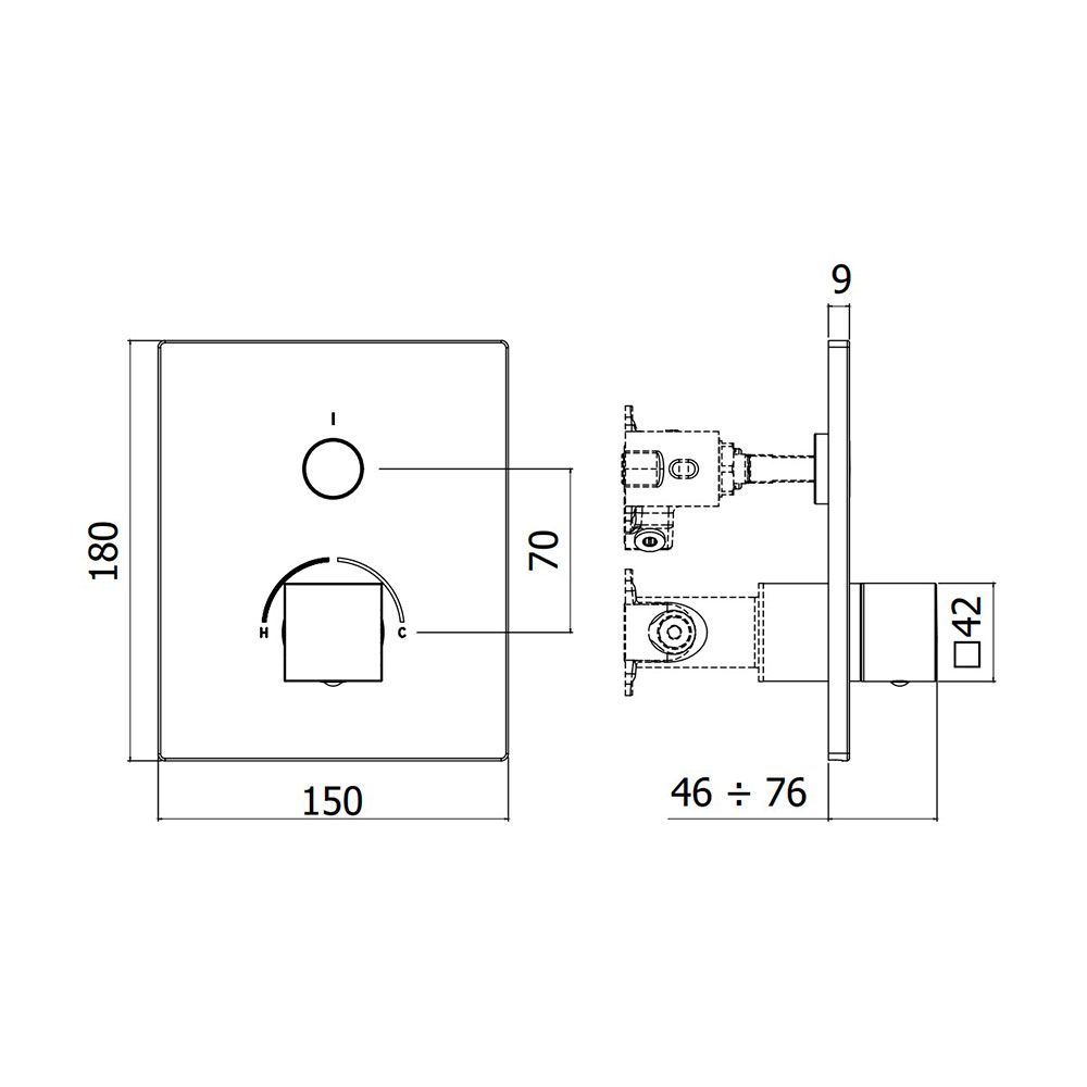 Смеситель скрытого монтажа Paffoni Compact Box белый матовый CPM513BO