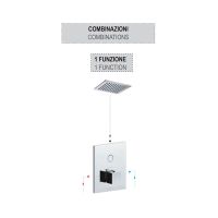 Змішувач прихованого монтажу Paffoni Compact Box сталь CPM513ST