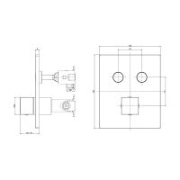 Смеситель скрытого монтажа Paffoni Compact Box белый матовый CPM518BO