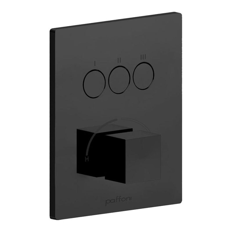 Змішувач прихованого монтажу Paffoni Compact Box чорний матовий CPM519NO