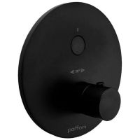 Смеситель скрытого монтажа Paffoni Compact Box черный матовый CPT013NO