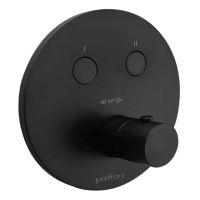 Смеситель скрытого монтажа Paffoni Compact Box черный матовый CPT018NO