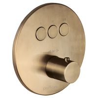 Змішувач прихованого монтажу Paffoni Compact Box медове золото брашоване CPT019HGSP