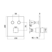 Смеситель скрытого монтажа Paffoni Compact Box хром CPT518CR
