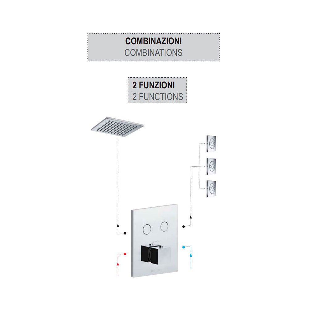 Смеситель скрытого монтажа Paffoni Compact Box хром CPT518CR