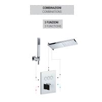 Смеситель скрытого монтажа Paffoni Compact Box черный матовый CPT519NO