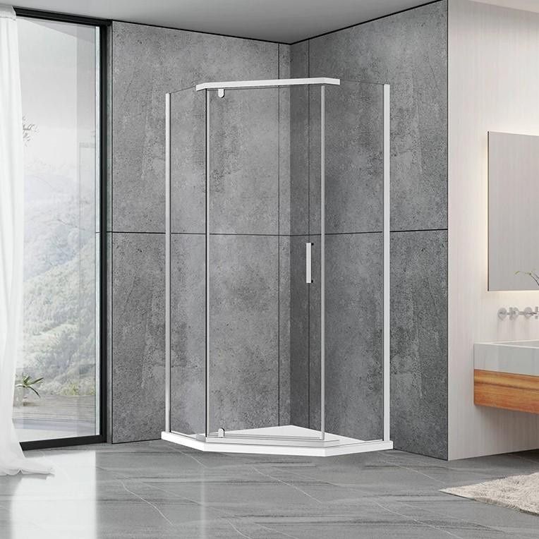 Душова кабіна Dusel A-1104 100x100 (профіль - хром, скло - прозоре) 129