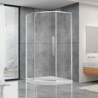 Душова кабіна Dusel DL197H 100x100 (профіль - хром, скло - прозоре) 519711