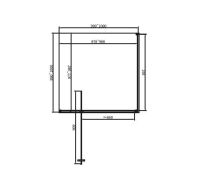 Душова кабіна Dusel DL198BP 100x100 (профіль - чорний, скло - прозоре) 519813