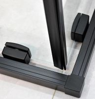 Душова кабіна Dusel DSL194B 100x100 (профіль - чорний, скло - прозоре) 519411