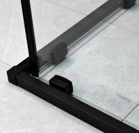 Душова кабіна Dusel DSL194B 100x100 (профіль - чорний, скло - прозоре) 519411