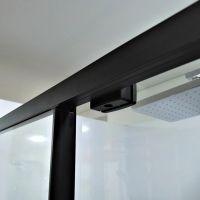 Душова кабіна Dusel DSL191B 120x90 (профіль - чорний, скло - прозоре) 519129
