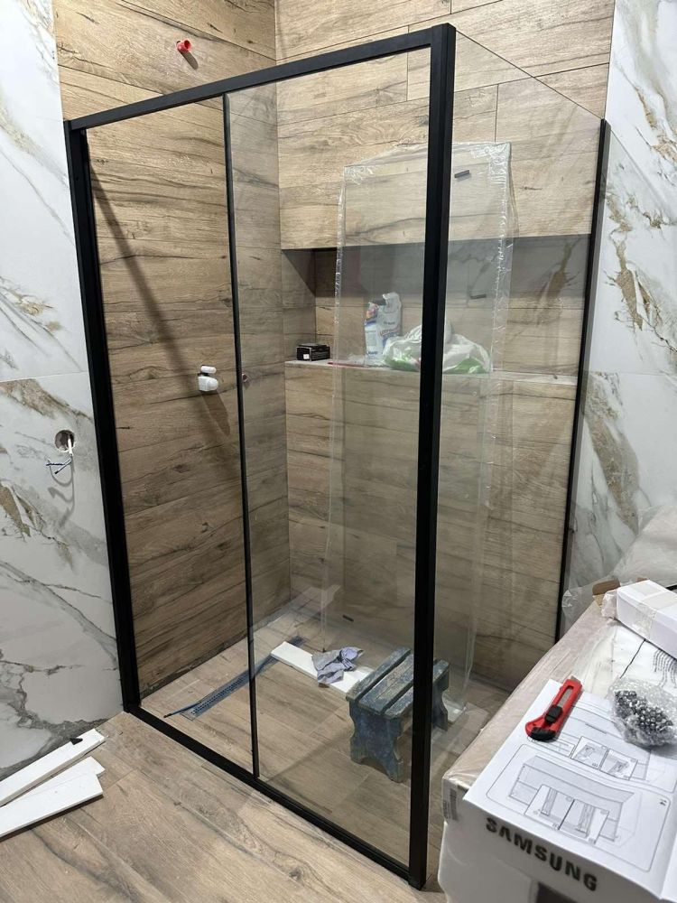 Душова кабіна Dusel DSL191B 120x90 (профіль - чорний, скло - прозоре) 519129