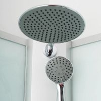 Душовий бокс Dusel Glare 90x90 (профіль - сатин, скло - прозоре) 559001
