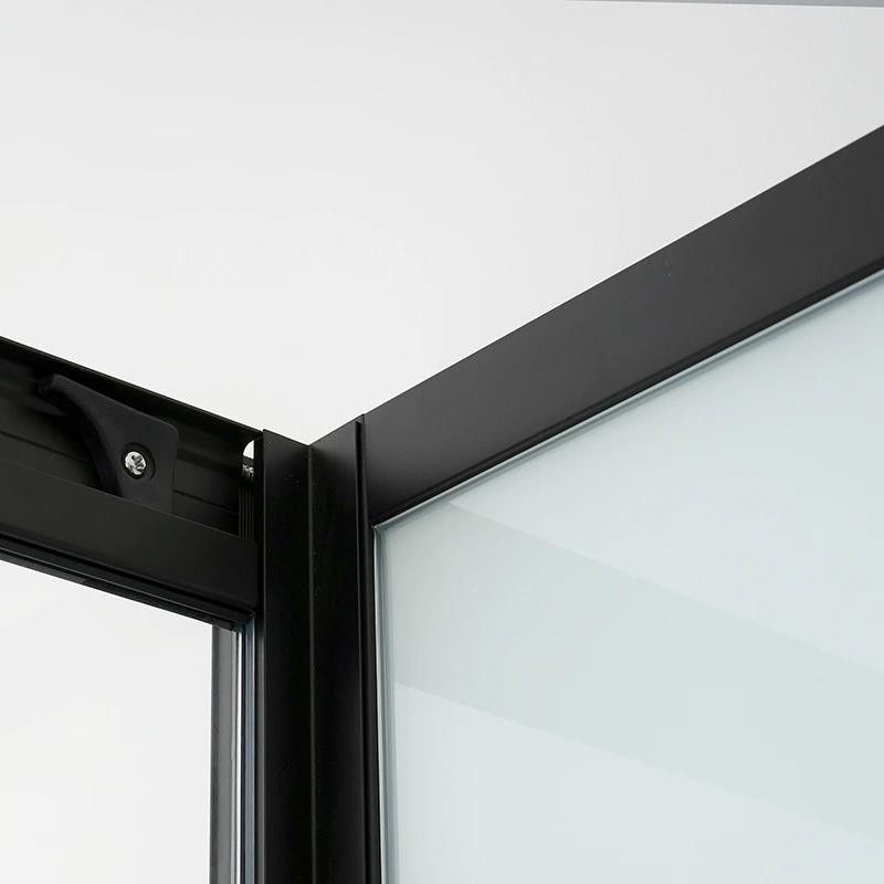 Душовий бокс Dusel Glare 90x90 (профіль - чорний, скло - прозоре) 559002