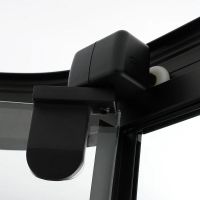 Душовий бокс Dusel Glare 90x90 (профіль - чорний, скло - прозоре) 559002
