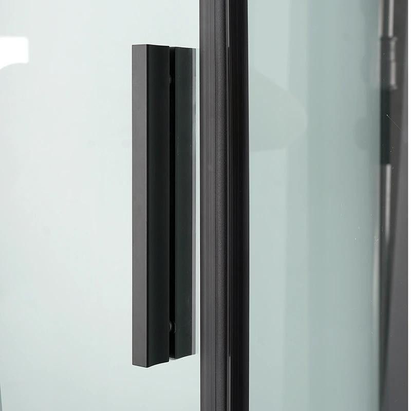 Душовий бокс Dusel Glare 90x90 (профіль - чорний, скло - прозоре) 559002