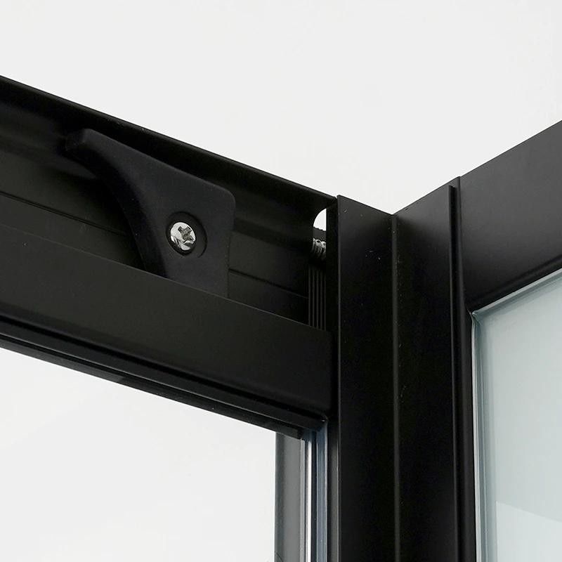 Душовий бокс Dusel Glare 90x90 (профіль - чорний, скло - прозоре) 559002