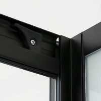 Душовий бокс Dusel Glare 90x90 (профіль - чорний, скло - прозоре) 559002