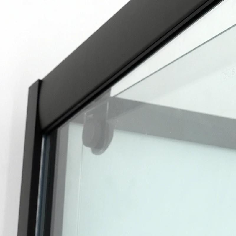 Душовий бокс Dusel Glare 90x90 (профіль - чорний, скло - прозоре) 559002