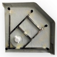 Душовий бокс Dusel Glare 90x90 (профіль - чорний, скло - прозоре) 559002