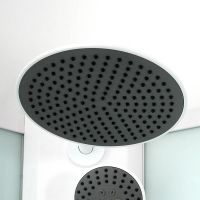 Душовий бокс Dusel Glare 90x90 (профіль - білий, скло - прозоре) 559003