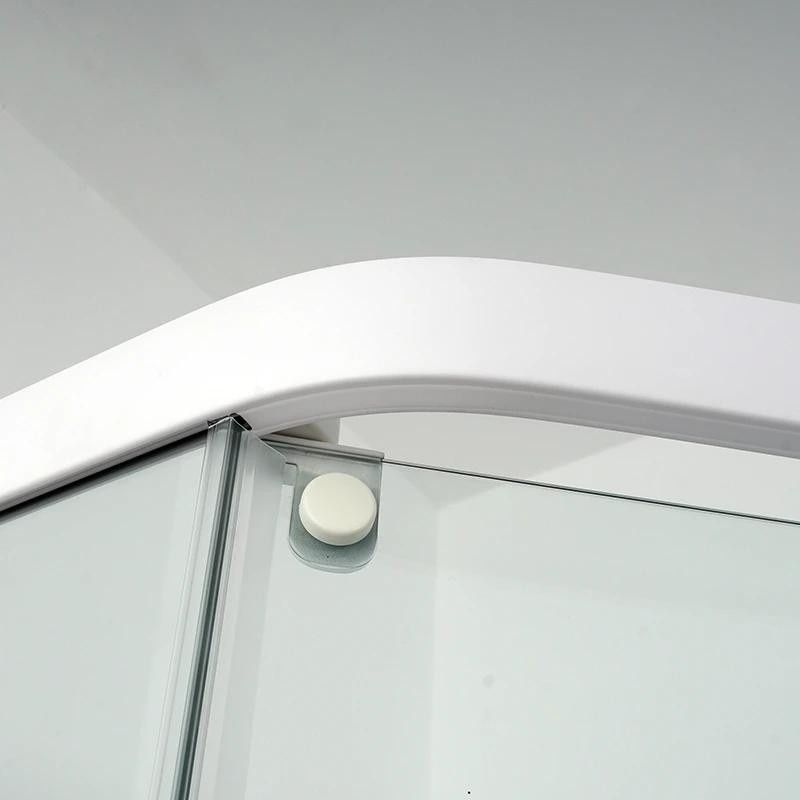 Душовий бокс Dusel Glare 90x90 (профіль - білий, скло - прозоре) 559003
