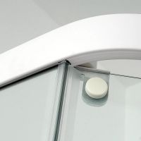 Душовий бокс Dusel Glare 90x90 (профіль - білий, скло - прозоре) 559003