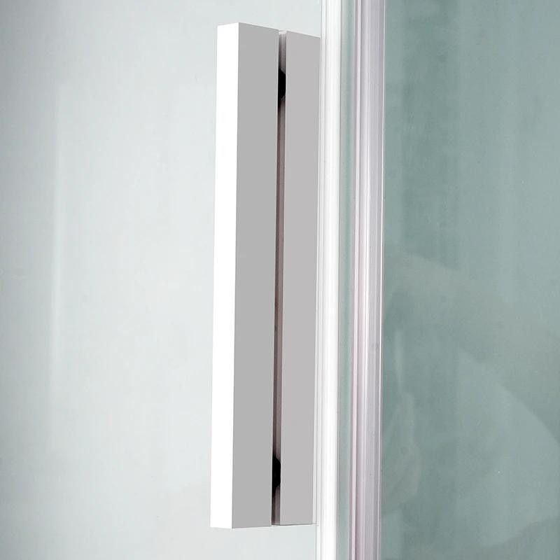 Душовий бокс Dusel Glare 90x90 (профіль - білий, скло - прозоре) 559003