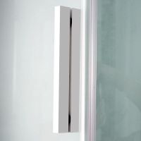 Душовий бокс Dusel Glare 90x90 (профіль - білий, скло - прозоре) 559003