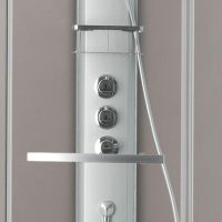 Душовий бокс Dusel Avenue 95x95 (профіль - сатин, скло - прозоре) 558001