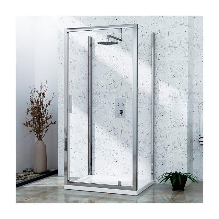 Душова кабіна Dusel A-518 80x80 (профіль - хром, скло - прозоре) 838