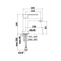 Змішувач для раковини Paffoni Effe хром EF071CR