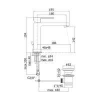 Змішувач для раковини Paffoni Effe хром EF073CR
